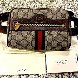 Authentic Brown Gucci Belt Fanny Bag made in Italy 🇮🇹 SOLD
